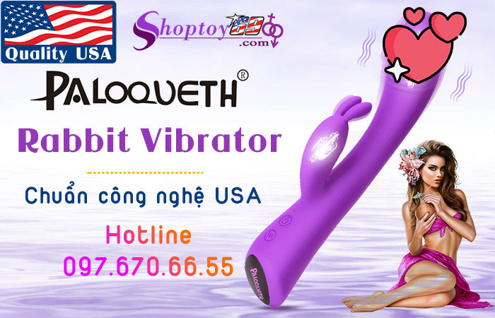 Dương vật giả Rabbit Vibrator – Paloqueth USA có rung